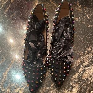Multi colored studded shoe
